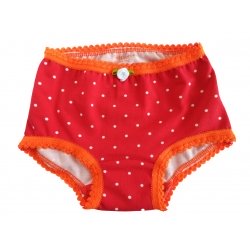 Onderbroek rood stipjes
