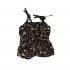 Jumpsuit bloemen zwart