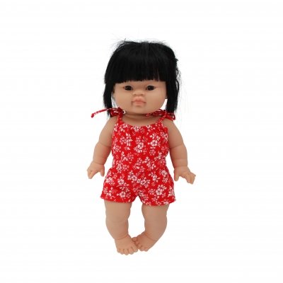 Jumpsuit rood bloemen Jumpsuit rood bloemen