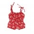 Jumpsuit rood bloemen