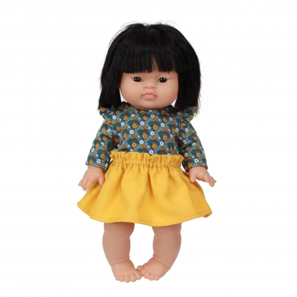 2-delig setje bloemen okergeel