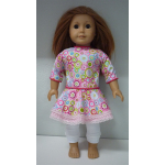 Gebloemde jurk + legging