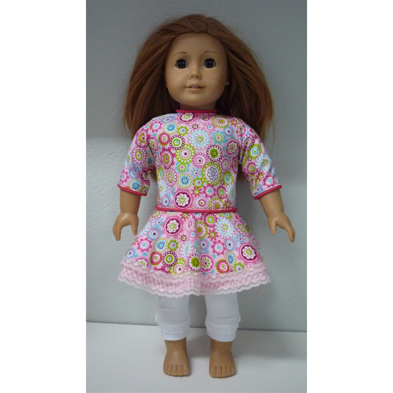 Gebloemde jurk + legging