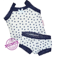 Ondergoed blauw wit stip