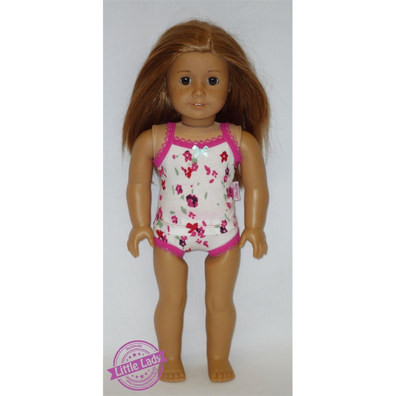 Ondergoed roze wit bloem