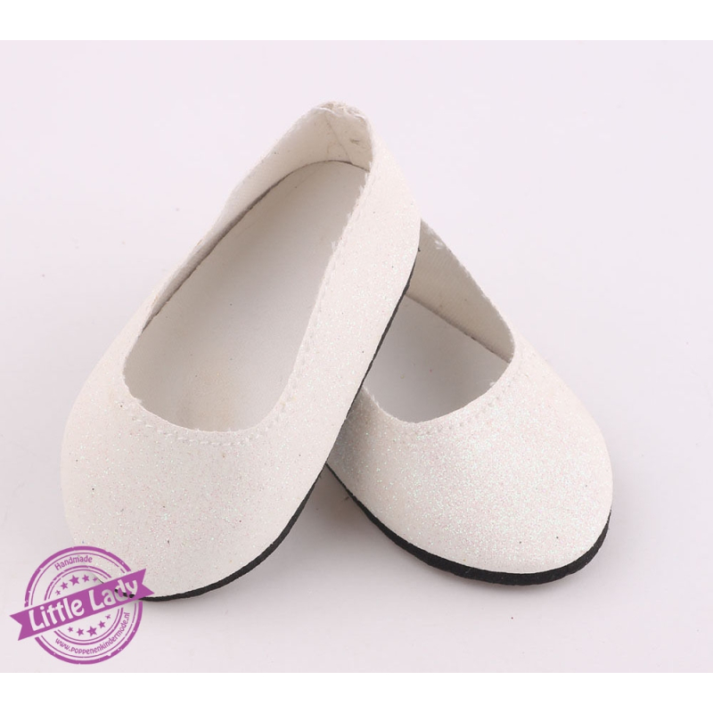 Witte glitter ballerina`s