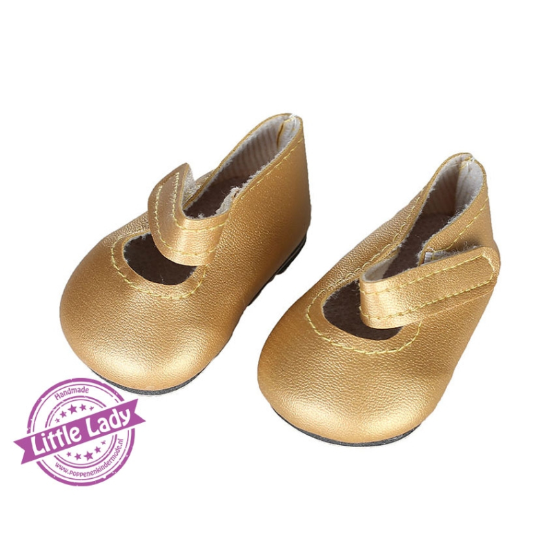 Gouden lak schoenen