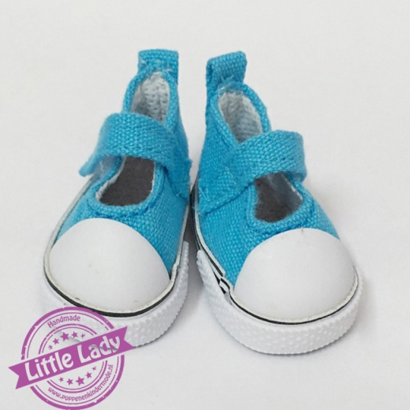 Blauwe sneakers