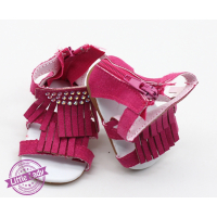 Fuchsia sandalen