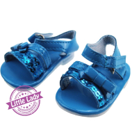 Blauwe sandalen