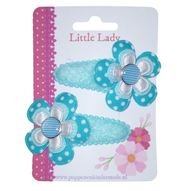 Knipjes blauw wit dubbel