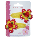 Knipjes geel rood roosje rood