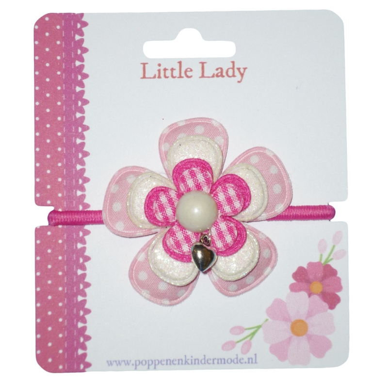 Enkel elastiekje roze fuchsia