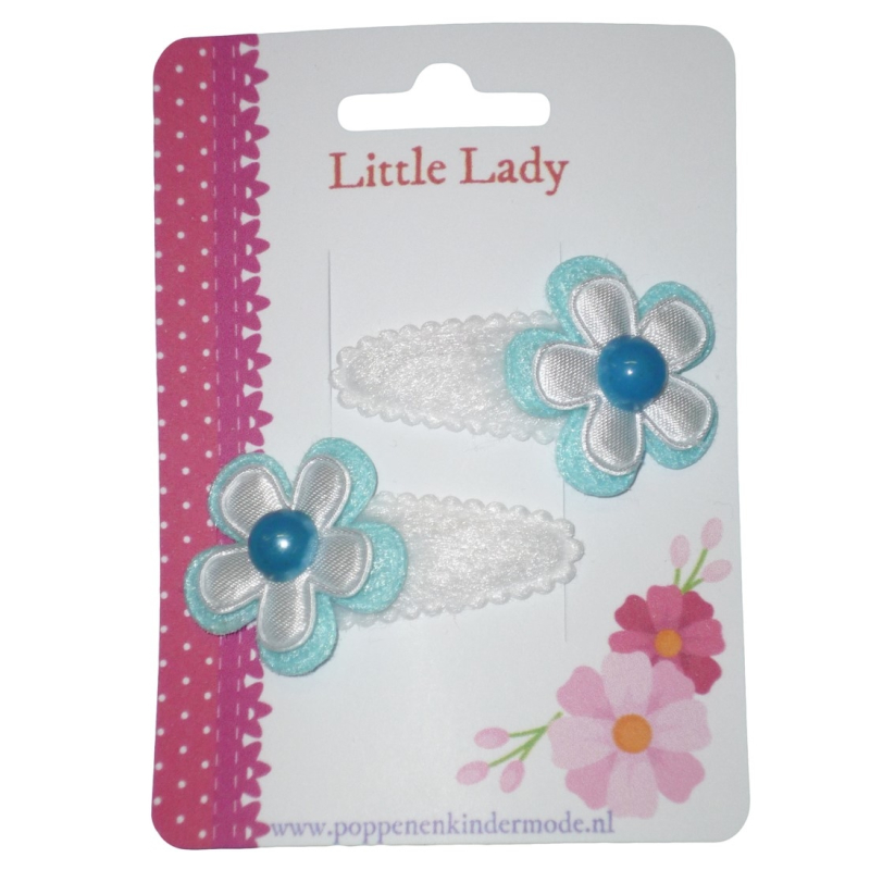 Knipjes met hoesje blauw wit