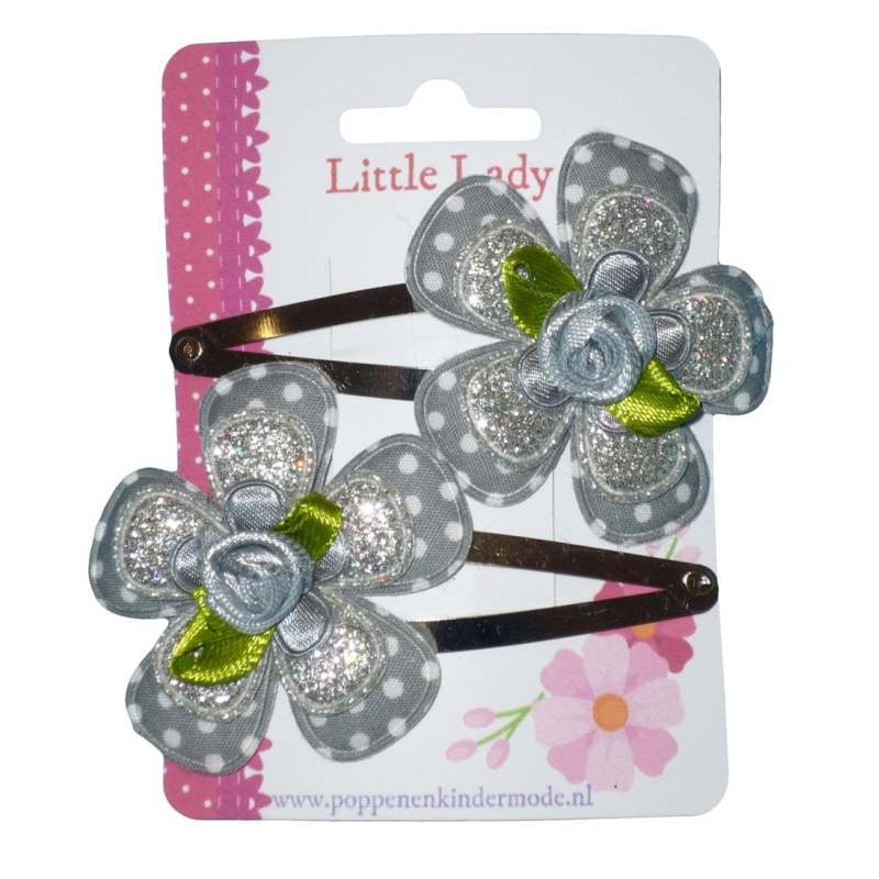 Knipjes zilver roosje