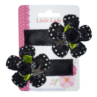 Knipjes zwart roosje