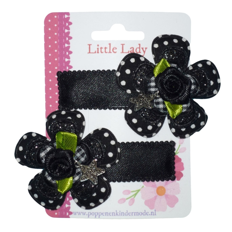 Knipjes zwart roosje