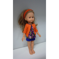 4-delig setje oranje blauw