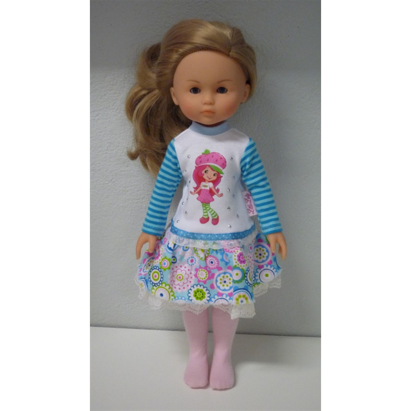 Blauwe jurk + maillot