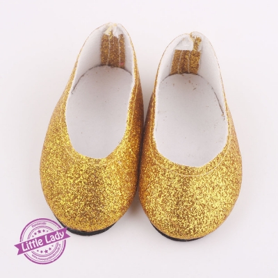 Glitter ballerina`s goud