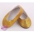 Glitter ballerina`s goud