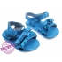 Blauwe sandalen