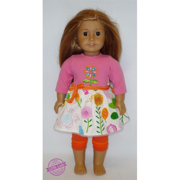 2-delig setje roze oranje
