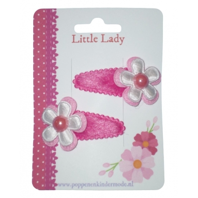 Knipjes met hoesje roze wit