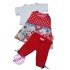 3-delig setje rood