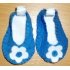 Blauw met wit schoentjes