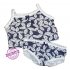 Blauw wit ondergoed